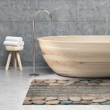 Tappeto Bagno Wood and Stones