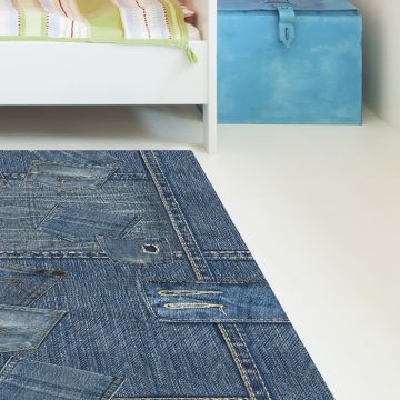 Tappeto camera da letto Pocket Jeans