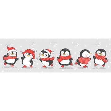Runner Cucina Christmas Penguins